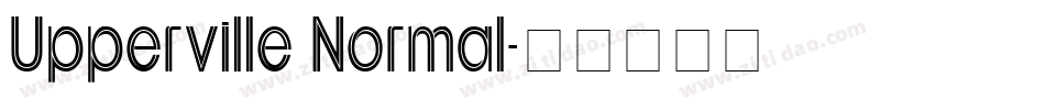 Upperville Normal字体转换